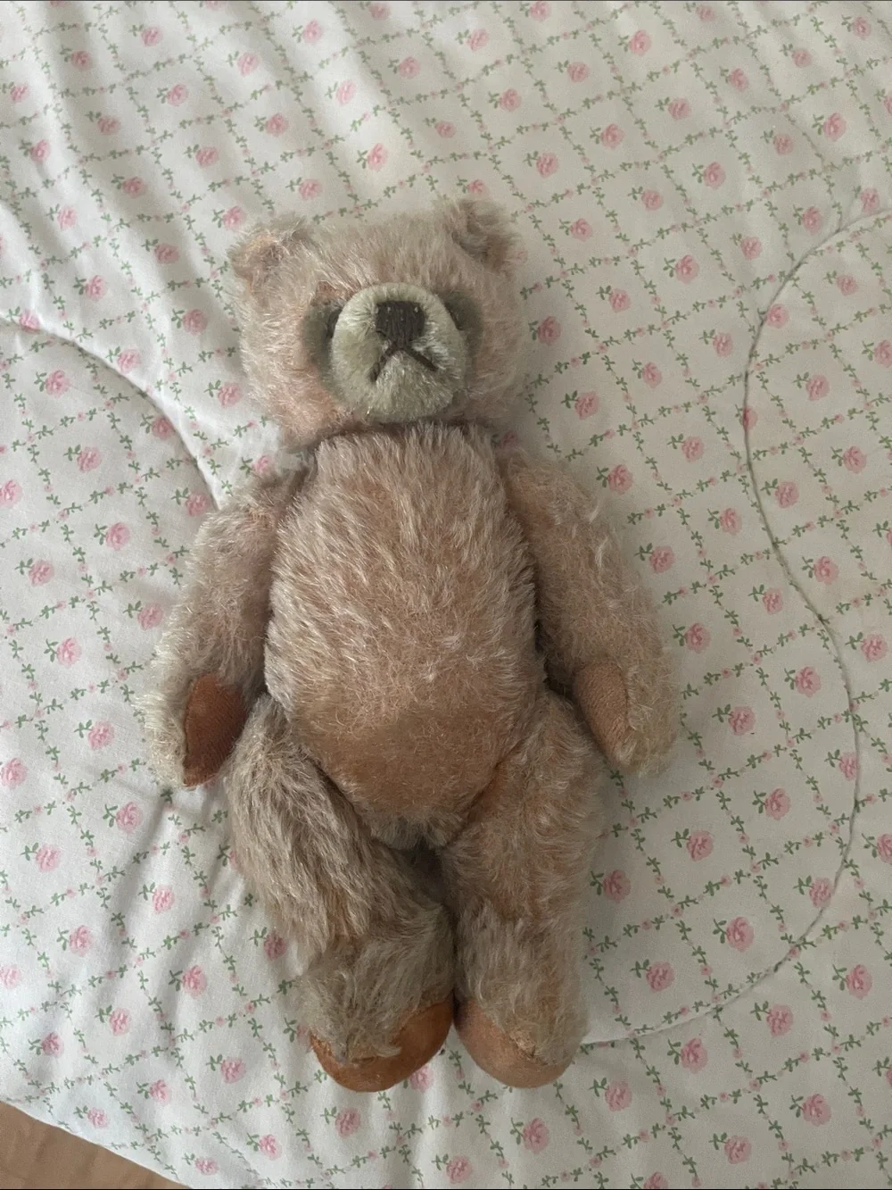 Antique well loved jointed growler steiff teddy bear